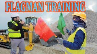 Flagman Training #construction #safetyfirst #safetyandhealth #saudiarabia #pakistan