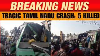 Tragic Collision in Tamil Nadu: 5 Dead, 10 Critically Injured Near Thiruttani | News9