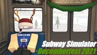 ROBLOX Subway Simulator Decemberfest 2021