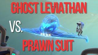 Killing adult Ghost Leviathan with Prawn suit | Going for a ride! | Subnautica