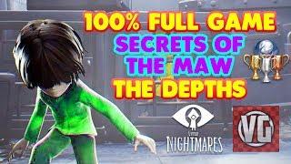 Little Nightmares THE DEPTHS 100% Full Game Walkthrough (All Bottles, Achievements and Trophies)