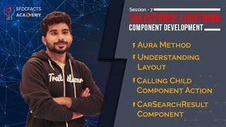 Aura Methods in Lightning Component | Parent to Child Communication | Understanding Layouts - Day 7