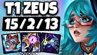 T1 Zeus Aurora vs Jayce TOP [ TripleKill ] Patch 14.15 Korea Grandmaster 