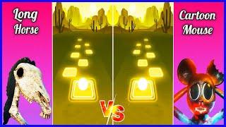 Long Horse  VS  Cartoon Mouse | Tiles Hop: EDM Rush! |