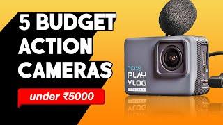 5 Best Action Camera Under 5000 Rs  Budget 4k Action Camera // Best Action Camera for Vlogging