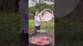 Today, I brought cow spine to eat #Tiktok #Cooking #Muckbang #shorts