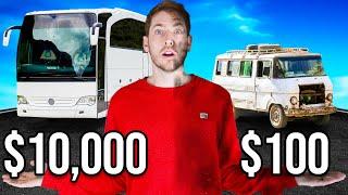 $10,000 VS $100 Road Trip Challenge