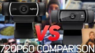 Logitech C920 vs. C922 Webcam Comparison (720p 60 FPS) // 60FPS Detection Test