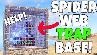 RUST | Trapping Greedy Players in a SPIDER WEB Trap Base!
