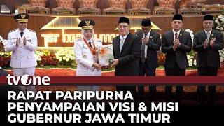 DPRD Provinsi Jatim Rapat Paripurna Penyampaian Visi & Misi Gubernur Jawa Timur | tvOne