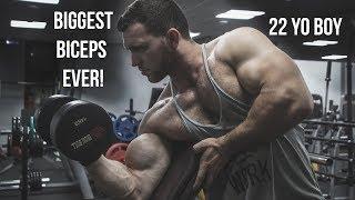 BEST BICEPS SHAPE EVER - Young Muscle Boy With Giant Arms | Best excercises for biceps