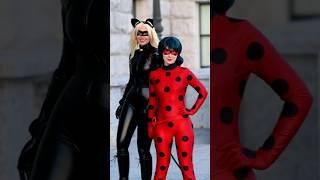 Ladybug AND Cat Noir Cosplay Transition! ‍⬛️ w/ @RaineEmery