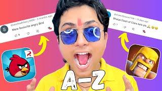 Playing My SUBSCRIBERS FAVORITE GAMES With A to Z GAME CHALLENGE#1