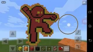 Minecraft PE: Human Torch Part 2 (pixal art)