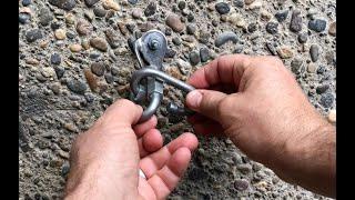 Using a quick link as a wrench