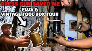 THIS IS WHERE PRESS IS HANDY!| Plus vintage plumbing tools