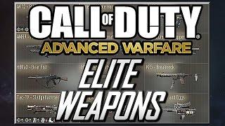 Advanced Warfare All My Elite Weapons!! (Advanced Warfare Elite Weapons Armory)