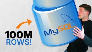 I loaded 100,000,000 rows into MySQL (fast)