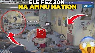 BRASIL FPS FEZ 20 KILLS NA AMMU NATION DO CIDADE ALTA GTA RP ! LEVOU TODO MUNDO !!