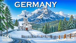 Germany in Winter 4K - Snow Symphony & Peaceful Piano | Relaxation Film Ultra HD