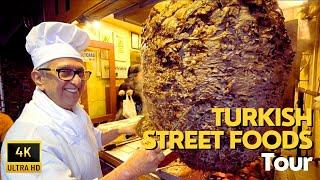 Delicious Turkish Street Foods Tour in Istanbul, Turkey 2024 | 4K UHD