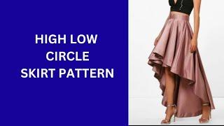 DOWNLOAD FREE EBOOK IN DESCRIPTION BOX_How to make a high-low circle skirt pattern easily