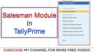 Salesman Wise Sales Report in TallyPrime