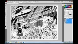 3D Photoshop Tutorial 01 - Create Stereo 3D from 2D Comic Images