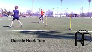 Outside Hook Turn Skill Midfield Practice