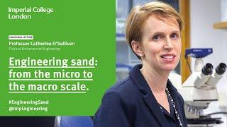 Engineering sand: from the micro to the macro scale