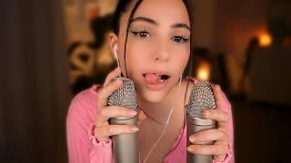 ASMR 3h slow Mouth Sounds  with 2 Mics ️️ NO TALKING  VERY TINGLY ‍️