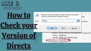 How to Check your Version of Directx