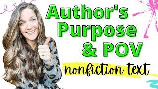 Author's Purpose and Point of View Mini lesson for Nonfiction Text