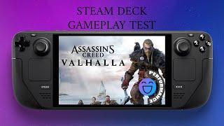 Assassin's Creed Valhalla Steam Deck Gameplay Test With Ubisoft Connect On Linux Steam OS