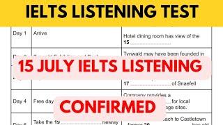 15 july ielts listening test with answers | 15 july ielts exam prediction