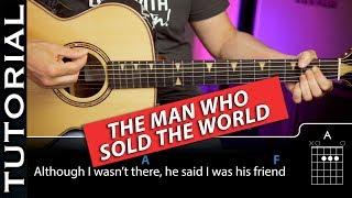 Guitar lesson HOW TO PLAY NIRVANA Man Who Sold The World GUITAR CHORDS