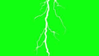 Green screen thunder lighting effect | Thunder storm green screen effects