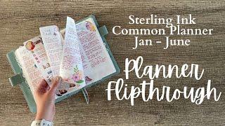 PLANNER FLIPTHROUGH // Journaling for six months in my Sterling Ink A5 Common Planner