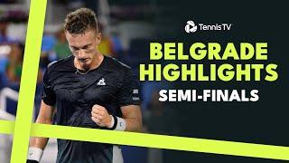 Shapovalov Faces Lehecka; Medjedovic Vs Djere | Belgrade 2024 Semi-Final Highlights