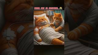 poor cat in hospital shorts #trending #youtubeshorts #ai #cat #vairal #vairalshort #@AiCat7