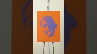 Tupac Halftone Stencil Painting | Stencil Stop