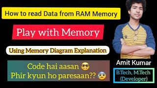 21. Read data from RAM memory in Hindi || C full tutorials ||