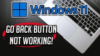 Go Back Button Not Working in Windows 11 FIX