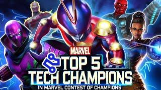 TOP 5 Tech CHAMPIONS in Marvel Contest Of Champions