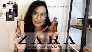 MY ZARA PERFUME COLLECTION | DESIGNER PERFUME DUPES *YSL Libre & Black Opium dupe + more*