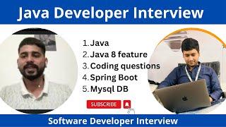 Java developer interview | Spring Boot | Java 8 feature | mock interview