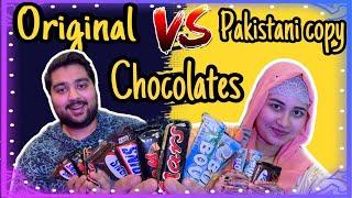 Original vs Pakistani copy chocolates  | sasha vlogs