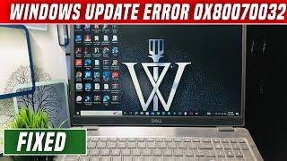 how to fix windows update Error 0x80070032 | fix error code 0x80070032 | error code 0x80070032 fix