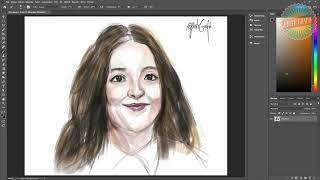 Bella Ramsey - drawing timelapse