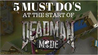 5 Things you MUST DO at the start of NEW DEADMAN MODE season (Guide for First Timers)